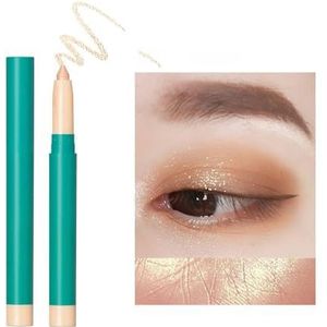 Oogverlichter Shimmer Liggende zijderupspen Ultrafijne verhelderende glitter Oogschaduw Potlood Eyeliner Waterdicht 1 stuk (Size : 2)