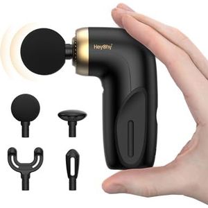 HEYCHY A1 Super Mini Massage Gun, Percussie Diepe Weefsels Spier Massager, Reizen Massagepistool, Compacte Sport Massager, Draagbare Handheld Massager voor Kantoor Geschenken voor Hem/Hem, Thuis
