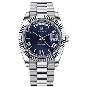 NIADI Sugess Dag Datum S433 Mannen Horloges Automatische Seagull ST2146 Saffierkristal Waterdichte Luxe Mechanische Horloge, Kleur 2