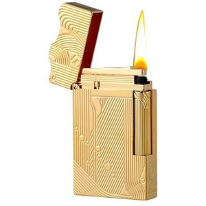 Retro windjack nostalgische aansteker, puur koperen aansteker, katrolaansteker uit één stuk, navulbare kerosine zachte vlamaansteker, perfect for verzameling, decoratie en cadeau geven