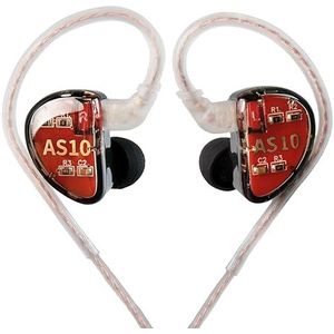 KZ AS10 Pure 5 Balanced Armature 5BA Oortelefoon, Muzikant in Ear Monitor Hoofdtelefoon High Fidelity HiFi Headset