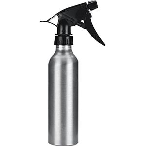 Lege kapperssprayfles met fijne nevel 250 ml - 23 x 9,5 x 5 cm zilver