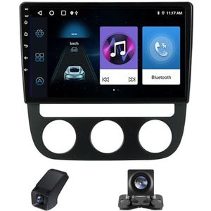 Autoradio,Android 13 geldt geldt voor Volkswagen Jetta 5 2005-2010 10 inch HD touchscreen autoradio met draadloze Carplay Android Auto Bluetooth stuurbediening Achteruitrijcamera(A,NF-1)