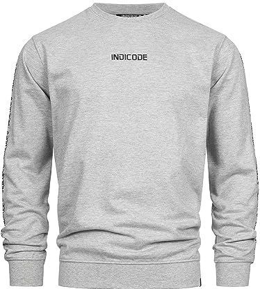 INDICODE JEANS Sweatshirt 'Korbin'  greige / zwart