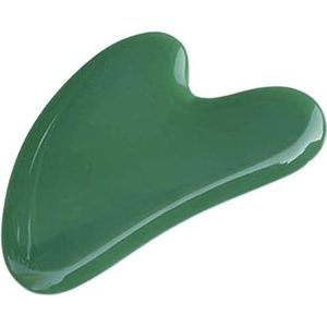 JIAWEILI Schrapen Facial Tools, Schrapen Massage Tools, Jade Schraapplank, Schrapen Gereedschap Hartvormig Anti Rimpel Groen