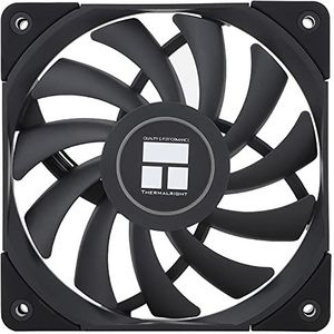 Thermalright C12015B CPU-ventilator voor computerbehuizing, stille 4-pins PWM PC, 15 mm Slimline koelventilator, 120 mm CPU (zwart)