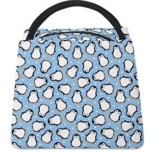 Schattige pinguïn baby grappige lunchtas geïsoleerde lunchbox lekvrije koeltas draagtas handtas cadeau voor vrouwen moeder mannen
