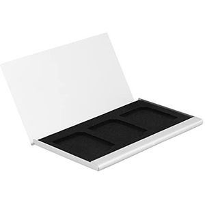SameeHome Aluminium legering geheugenkaarthouder voor 3 stuks SD-kaarten