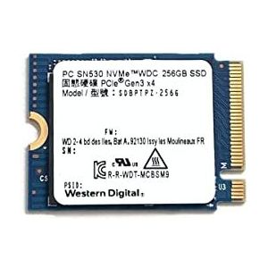 Western Digital 256 GB SSD M.2 2230 30mm PC SN530 NVMe PCIe 3.0 Gen3 x4 SDBPTPZ-256G Solid State Drive voor Surface Pro Stoomdek Dell HP Lenovo Ultrabook Tablet