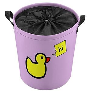 Hi Yellow Duck Wasmand Opvouwbare Wasmand Opbergmanden met Handvatten voor Slaapkamer Badkamer