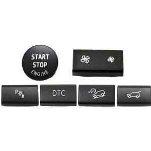 Auto-onderdelen Voor BMW X5 X6 E70 E71 E72 Dashboardventilator Volume Radarknop AC-ventilatierooster Achterklepschakelaar Start Stop Sleutelhoes