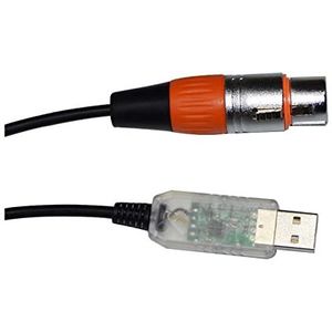 KLEURRIJKE FTDI RS485 DMX512 NAAR USB 3PIN 3P DMX 512 XLR VROUWELIJKE CONVERTER KABEL FIT Compatibel Met FR/EES/TYL/ER QLC STAGE CONTROLLER KABLE (Size : 5M, Color : Color D)