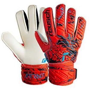 Reusch Attrakt Solid Junior Keepershandschoenen met goede grip en buitennaad Rood/blauw 7