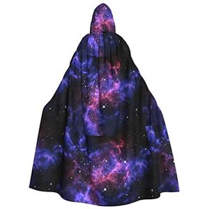 MQGMZ Universe Galaxy Star Space Print Unisex Hooded Mantel Party, Carnaval, Vampier Kostuum, Heksenkostuum, Halloween Decor