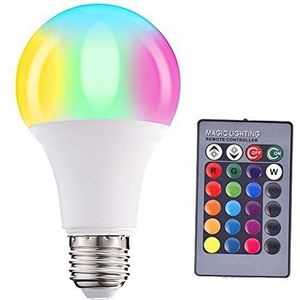 Led-lampen kunnen koel wit licht dimmen RGB LED lamp E27 RGBW Dimbare Ampul LED Smart Light Bombillas RGBW LED lamp Lampada Bulb Spotlight Kleurrijke Bulb (Color : 3W, Size : White)