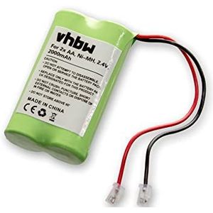 vhbw NiMH Accu Pack Universal 2000mAh 2.4V 2x AA