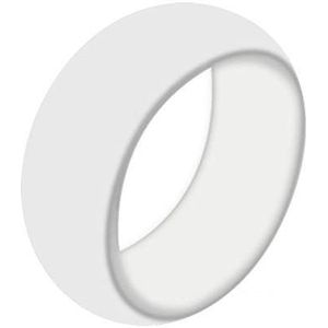 Boolavard Siliconen Trouwring voor Mannen en Vrouwen Betaalbare Rubberen band, 7 stuks, 5 stuks en enkele stuks (8-18.20mm, Wit)