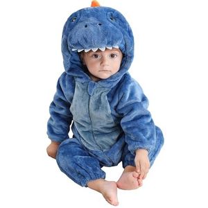 Onesiekostuum Voor Babydieren - Unisex Cartoon Babydierenkostuums | Cartoon Dieren Outfit Eendelige Rompertjes Voor Kinderen | Dierenkostuum Met Capuchon Voor Kinderen