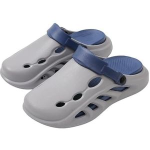 Slippers, Unisex sportstrandsandalen met omwikkeld teenontwerp - lichtgewicht buitenschoenen,voor dames en heren(Gray,45 EU)