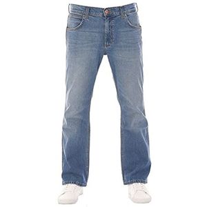 Wrangler Heren Jeans Bootcut Jacksville broek jeansbroek mannen katoen denim stretch zwart blauw W30 W31 W32 W33 W34 W36 W38 W40 W42 W44, Vintage Worn (Wss5kn95z), 32W x 32L