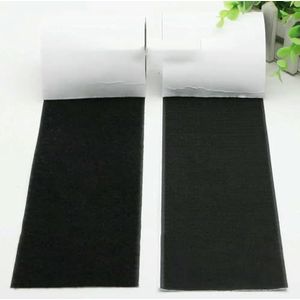 150mm Sterke zelfklevende bevestigingstape klittenband plakband kauwgomband stickertape met lijm voor doe-het-zelf-WIT-1m klittenband en 1m lus