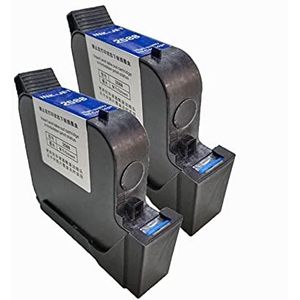 Draagbare Printer, 5CM 16 Taal Handheld TIJ Drukmachine Variabele Datum Serienummer Logo Draagbare Handheld Inkjet-printer(2 BLACK INK 25.4mm)