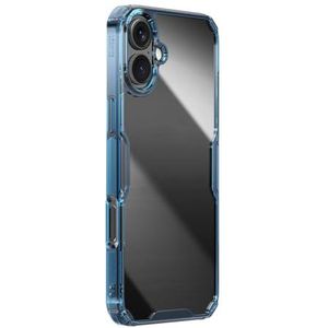 Nillkin Hoesje voor Apple iPhone 16 (6,1 inch) Nature TPU Pro, rand + PC achterkant en schokbestendige randen blauw