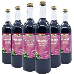 BLEICHHOF® Aroniasap - 100% heerlijk direct sap - [6 x 0.72L] Vers fruit - zonder toegevoegde suikers en toevoegingen - Duurzaam geproduceerd in het familiebedrijf in Meckenheim