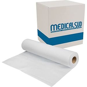 6 rollen voor massagestoelen, arts- en schoonheidsspecialisten, eenlaags, 60 cm x 100 cm, MEDICAL SUD PROFESSIONAL, Made in Italy