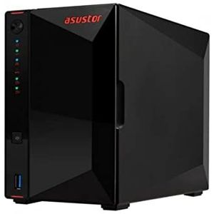 Asustor Nimbustor netwerkopslag AS5202T 2 GB NAS 2 TB (2 x 1 TB) Ironwolf WD rood 16To