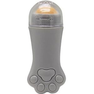 ZAYUI® Kattenpootvormige olieabsorberende bal, natuurlijke rozenkwarts gezichtsroller huidverzorgingsgereedschap, geschikt voor een doffe en vette huid, hydraterend en verstevigend, lichtgewicht