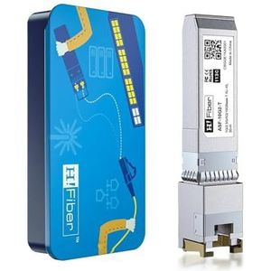 10G SFP+ RJ45 Copper Transceiver(Cat6a/7, 30m), 10Gbase-T Module compatibel met Cisco SFP-10G-T-S, Ubiquiti UF-RJ45-10G, TP-Link, D-Link, Linksys, Mikrotik and Other Open Switches