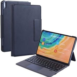 T1061C For Huawei Matepad Pro/Pro 5G 10.8 inch Ultra-thin Integrated Touch Bluetooth Keyboard + Lambskin Texture PU Leather Tablet Case with Bracket & Pen Slot(Black)