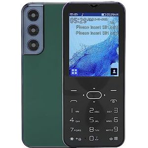 Smartphone met Dubbele Kaart, Ultradunne Body BT-kiesfunctie Grote Knop Senior Mobiele Telefoon Luid Geluid voor Ouderen voor op Reis (Groente)