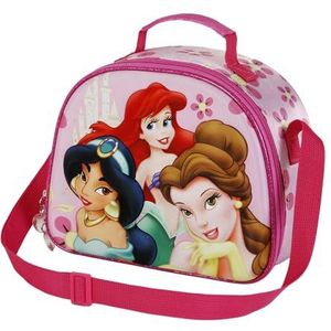 Disney Princess Palace 3D lunchtas, roze, 25,5 x 20 cm, roze, Eén maat, 3D Lunch Tas Paleis