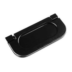 UQMBCEFDQ Kabinet deurklink meubels hardware zwart kledingkast handvat kast deurklink lade aluminiumlegering handvat (maat: 7322W 64 kunststof zwart)