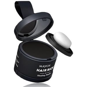 Maycheer Hairline Powder for Women - Maycheer Magic Root Cover Up, Hair Rich Shading Powder (05#Black)