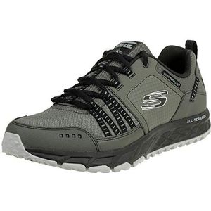 Skechers Herren Escape Plan Sneaker, Grey Charcoal Black, 41 EU