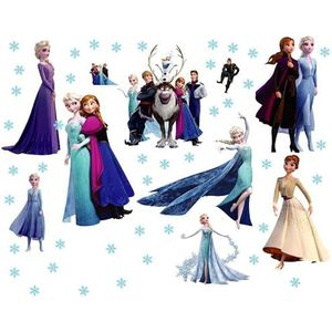 Kibi Muurtattoo ijskoningin Frozen muursticker Frozen voor kinderkamer Living Room Verwijderbare prinses Elsa muursticker kinderkamer Frozen Olaf