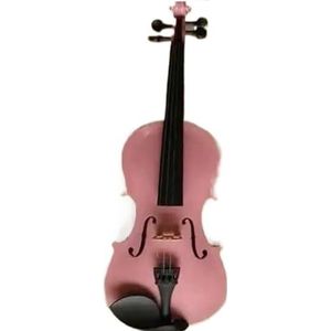 Viool Muziekinstrument Volledige Houten Roze Viool 1/4 3/4 4/4 Maat (Color : 3/4)