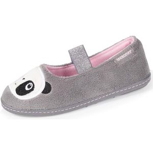 Isotoner - Ballerina's - Grijs - Meisjes - Panda - 29 EU