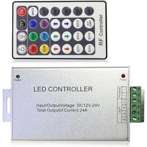RF IR afstandsbediening RGB LED-controller DC 12V 24V 24A voeding geschikt voor 3528 5050 2835 SMD LED-lichtstrips (kleur: 28 toetsen RF)