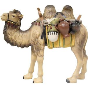 FADEDA Kameel/Hoogte: 13 cm/handgeschilderd/gedetailleerde kerststalfiguren - Kersttafel Decoratie Kerststal Accessoires