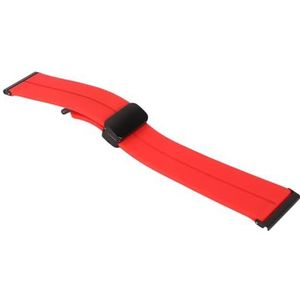 Sporthorlogeband, Siliconen Horlogeband, Mode voor Hardlopen (Rood)