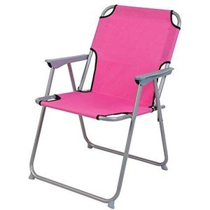 Piccolo campingstoel - roze - klassieke tuinstoel om in te klappen - camping tuin hengel stand vouwbare klapstoel