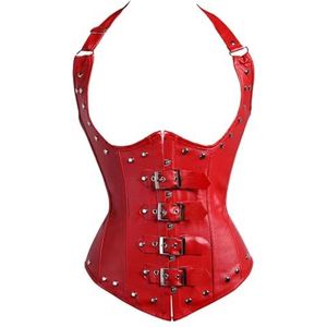 Shaping - 2824 - Onderborstkorset - Rood - Steampunk - Grote Maten