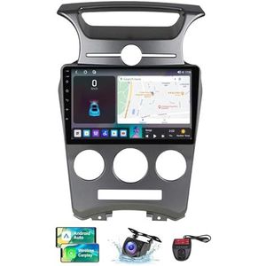 Android 13 Autoradio 2 DIN Compatibel met Kia Carens UN 2006-2012 9 Inch Touchscreen Carplay en Android Auto met Bluetooth 5.0/FM RDS/Bediening op het stuur/Achteruitrijcamera(A,NF-7)