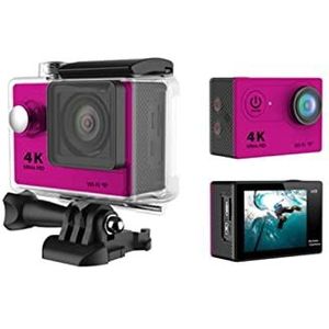 Ultra HD 4K Actiecamera WiFi 1 2MP 2 Inch 30m Go Waterdichte Pro 170D Helm Fiets Video Registratie Camera Outdoor Sport Cam(Size:No Remote,Color:Rosso)