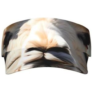 WYJLTTYT Army Camouflage patroon zonnebrandcrème pet voor volwassenen - stijlvolle en verstelbare zonnebescherming hoed voor dames en heren, Alpaca Avatar, Eén Maat