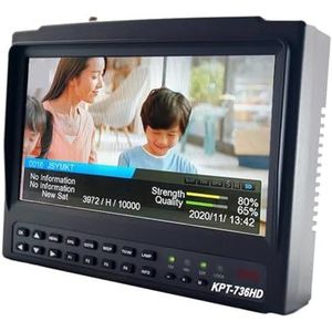 Satellietzoekers KPT-736HD DVB-S2 SatelliteFinder Full HD digitale satelliet-tv-ontvanger Finder Meter MPEG-4 HD DVB-S2 + HEVC H2.65 Finder LCD-scherm met meter met satellietdetectie